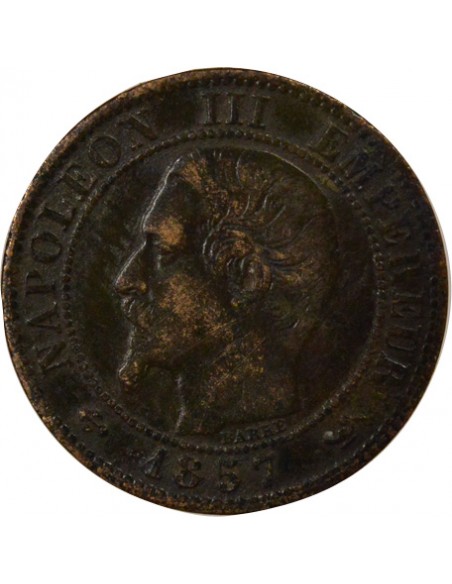 Napoléon III 1 centime Bronze 1857 W Lille