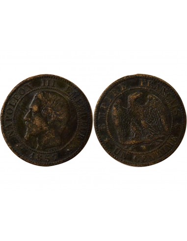 Napoléon III 1 centime Bronze 1857 W Lille