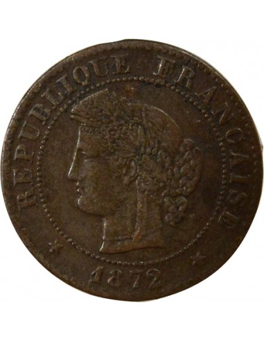 1 centime Bronze 1872 K Bordeaux