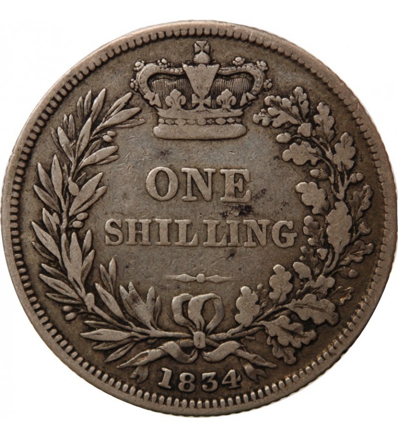 ANGLETERRE, GUILLAUME IV - SHILLING ARGENT 1834﻿