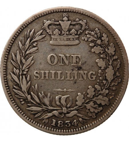 ANGLETERRE, GUILLAUME IV - SHILLING ARGENT 1834﻿