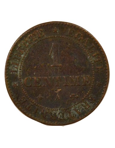 1 centime Bronze 1874 A Paris