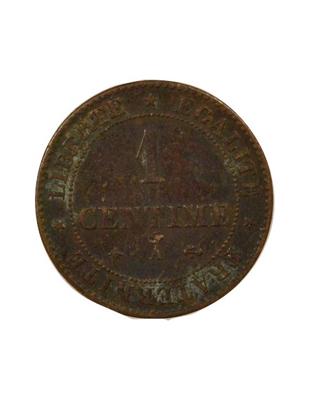 1 centime Bronze 1874 A Paris