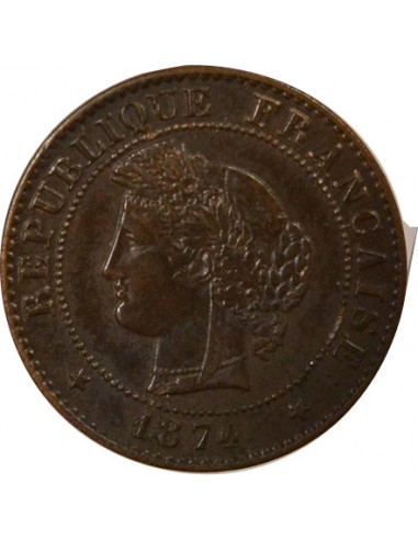 1 centime Bronze 1874 A Paris