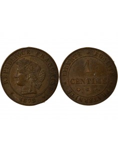 1 centime Bronze 1875 K Bordeaux 2