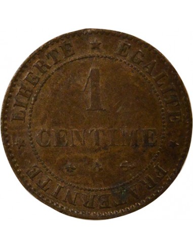 Cérès - Centime 1877 A Paris 1 centime Bronze 1875 A Paris
