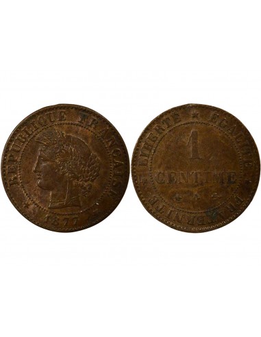 Cérès - Centime 1877 A Paris 1 centime Bronze 1875 A Paris