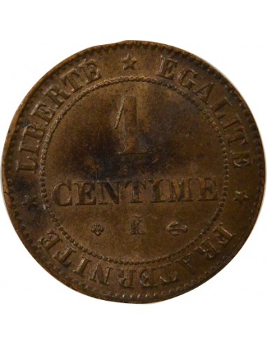 1 centime Bronze 1878 K Bordeaux