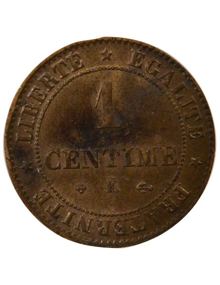 1 centime Bronze 1878 K Bordeaux