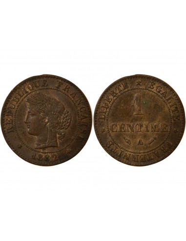 1 centime Bronze 1882 A Paris
