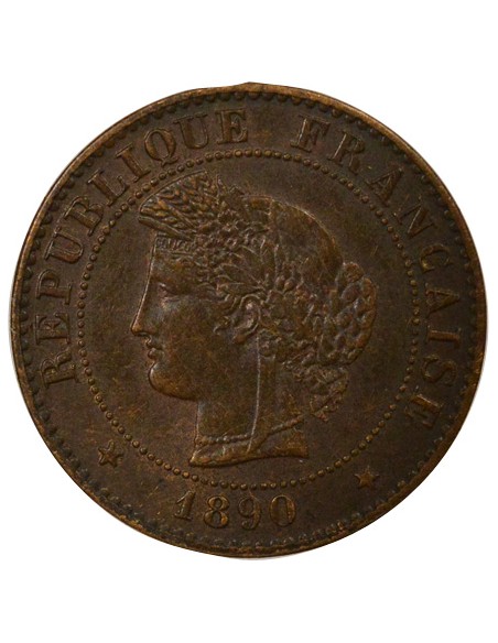 1 centime Bronze 1890 A Paris