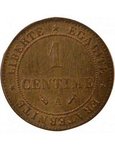 1 centime Bronze 1892 A Paris