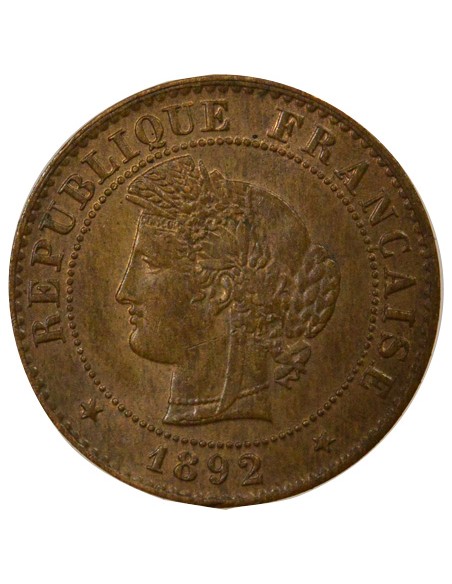 1 centime Bronze 1892 A Paris