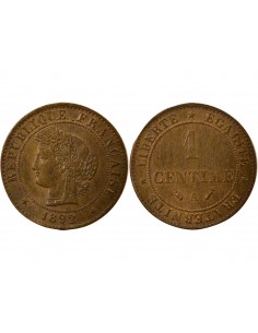 1 centime Bronze 1892 A Paris 2