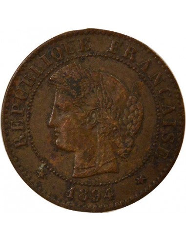1 centime Bronze 1894 A Paris