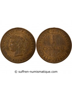 1 centime Bronze 1894 A Paris