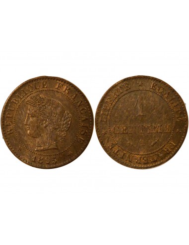 1 centime Bronze 1895 A Paris