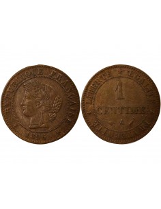1 centime Bronze 1896 A Paris 2