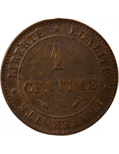 1 centime Bronze 1896 A Paris