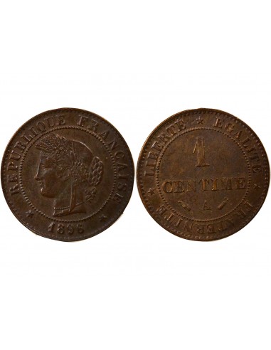 1 centime Bronze 1896 A Paris