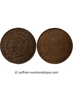 1 centime Bronze 1896 A Paris