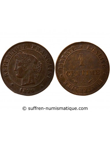 1 centime Bronze 1896 A Paris