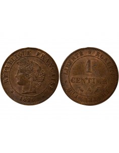 1 centime Bronze 1896 A Paris 2