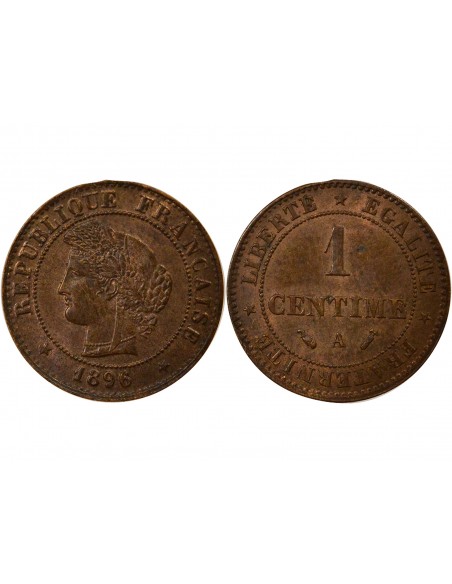 1 centime Bronze 1896 A Paris