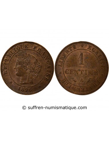 1 centime Bronze 1896 A Paris