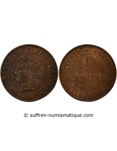 1 centime Bronze 1896 A Paris