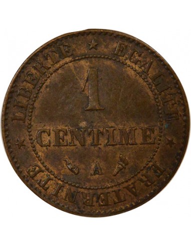 1 centime Bronze 1897 A Paris