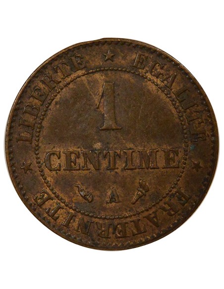1 centime Bronze 1897 A Paris