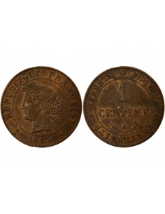 1 centime Bronze 1897 A Paris 2