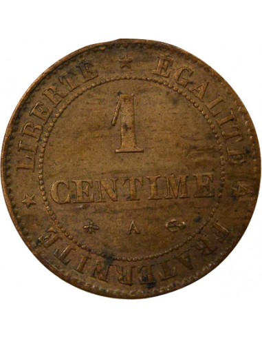 1 centime Bronze 1875 A Paris