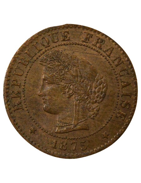 1 centime Bronze 1875 A Paris