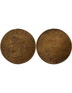 1 centime Bronze 1875 A Paris 2