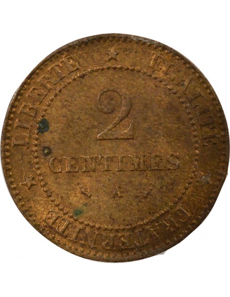 2 centimes Bronze 1883 A Paris
