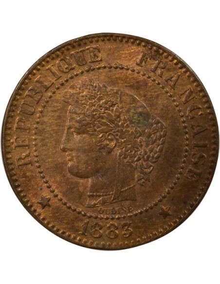 2 centimes Bronze 1883 A Paris