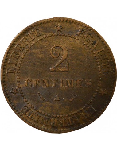 2 centimes Bronze 1883 A Paris