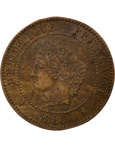 2 centimes Bronze 1883 A Paris