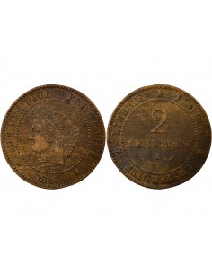 2 centimes Bronze 1883 A Paris 2