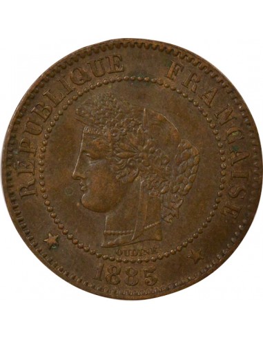 2 centimes Bronze 1885 A Paris