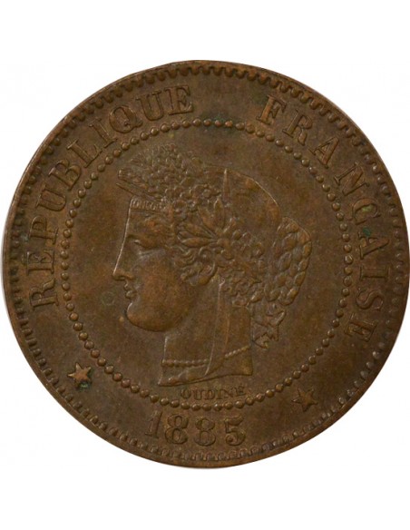 2 centimes Bronze 1885 A Paris