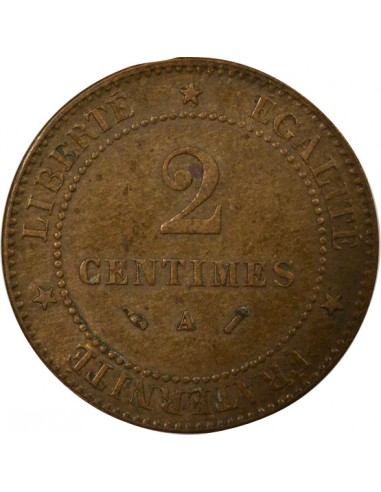 2 centimes Bronze 1892 A Paris