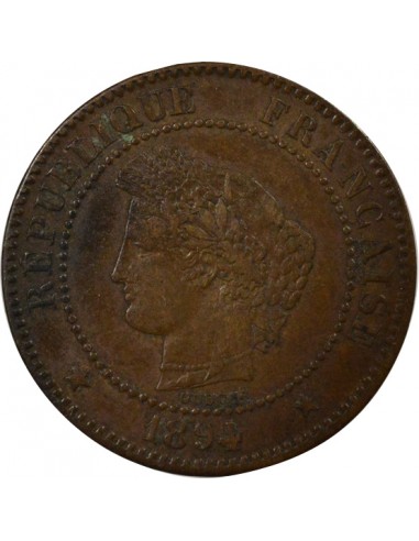 2 centimes Bronze 1894 A Paris