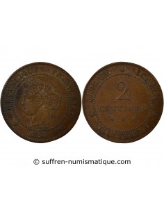 2 centimes Bronze 1894 A Paris