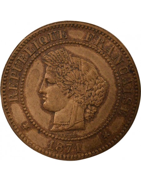 5 centimes Bronze 1871 A Paris
