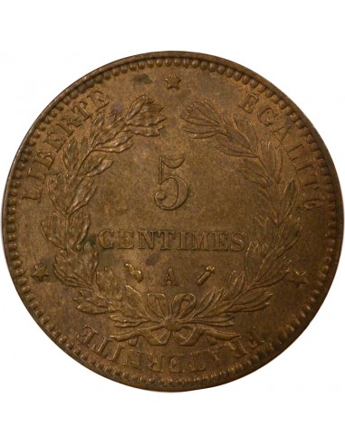 5 centimes Bronze 1892 A Paris