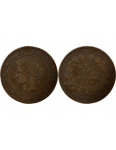 5 Centimes Bronze 1896 A Paris 2