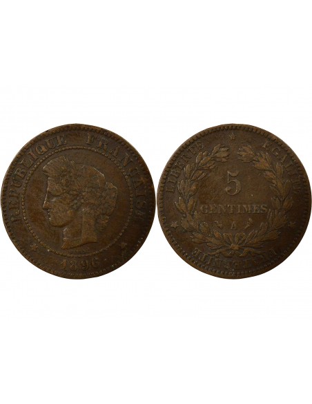 5 Centimes Bronze 1896 A Paris